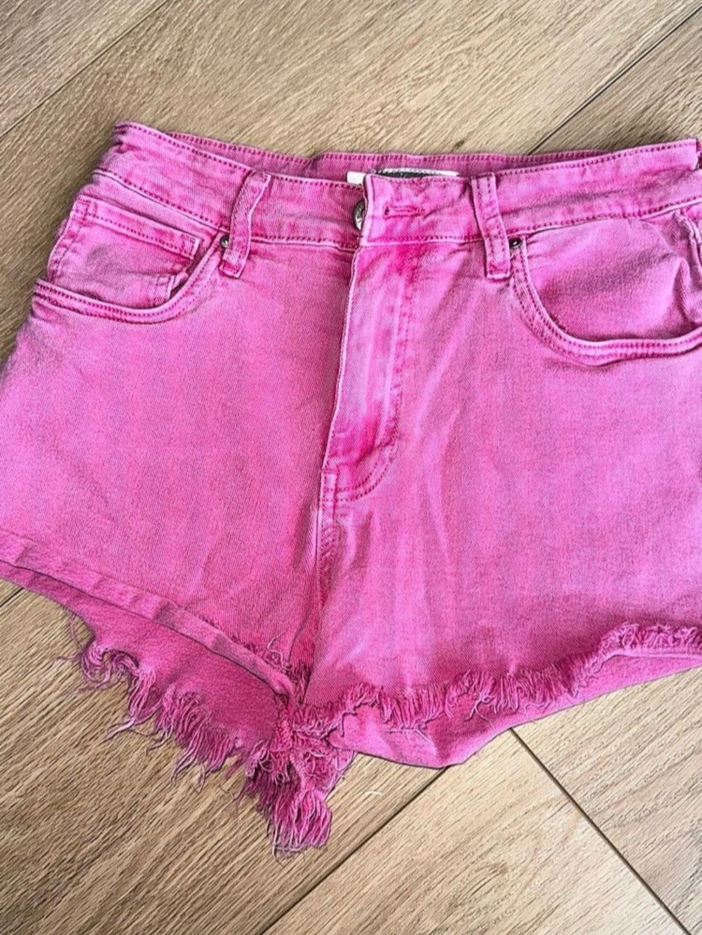 KUT from the Kloth Jane High Rise Short High Rise Jean Shorts in Pink Size 0